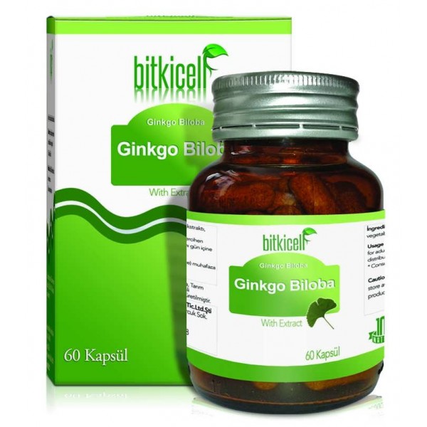 Bitkicell Ginkgo Biloba Ekstrakt Kapsülü 750 mg x 60 Kapsül