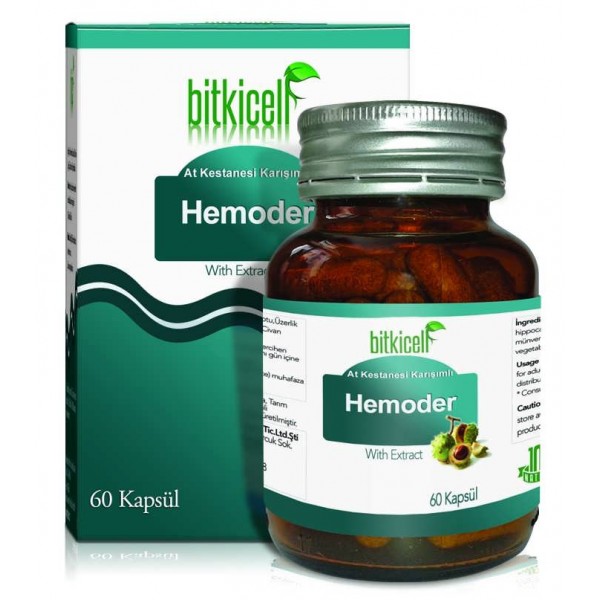 Bitkicell Hemoder At Kestanesi Ekstrakt Karışım Kapsülü 750 mg x 60 Kapsül