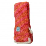 Ankalif İpli Sırt Vücut Yumuşak Banyo Lifi Pembe-Turuncu 56x10Cm