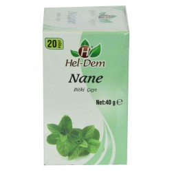 Hel-Dem Doğal Nane Bitkisel Çayı 2Gr x 20Adet Süzen Poşet 40 Gr