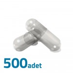 Orta Boy Şeffaf Boş İlaç Kapsülü 0'' 500 Adet-600mg Helal Sertifikalı