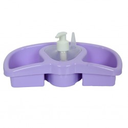 Zambak Plastik Bulaşık Seti Sabunluk Karışık Renk Kutulu ZP-218