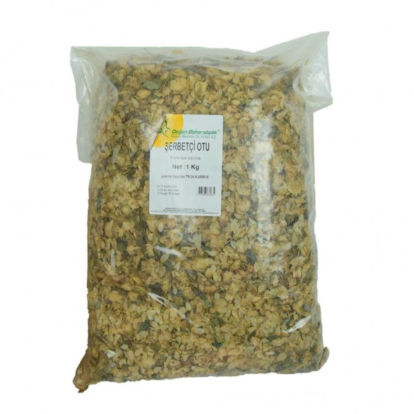 Doğan Baharatçılık Şerbetçi Otu Saf Yaprak Tane Şerbetçiotu 1KG