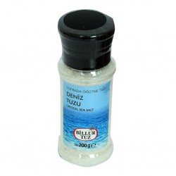 Billur Tuz Sofrada Öğütme Kristal Değirmenli Deniz Tuzu 200 Gr