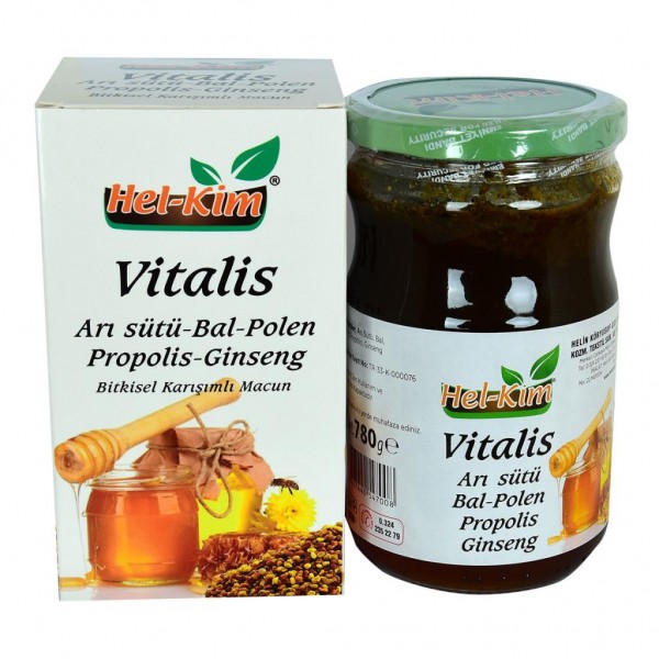 Hel-Kim Vitalis Arı Sütü Bal Polen Propolis Ginseng Macunu 780Gr
